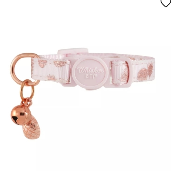 *Free with purchase* Whisker City® Pink Pineapple Adjustable Cat Collar - Picture 1 of 6